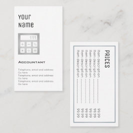 "必要な"会計士の正札 名刺