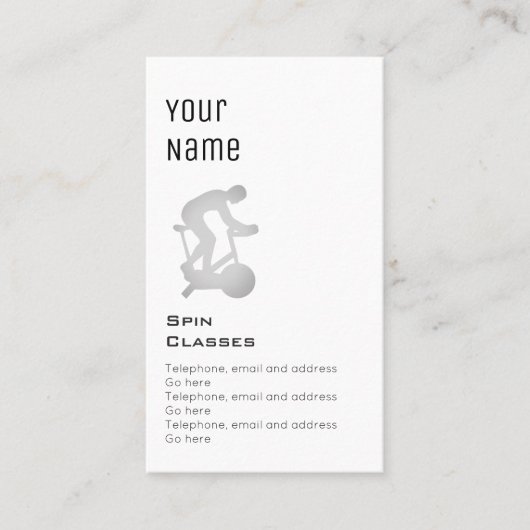 "必要な"回転のクラスの正札 名刺 (正面)