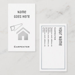 "必要な"大工の名刺 名刺