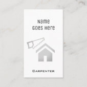 "必要な"大工の名刺 名刺 (正面)