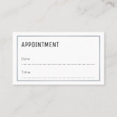 "必要な"眼鏡技師のアポイントメントカード 予約カード (裏面)