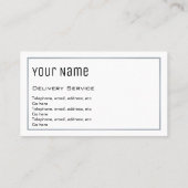 "必要な"配達名刺 名刺 (裏面)