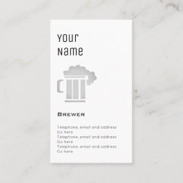 "必要な"醸造業者の正札 名刺