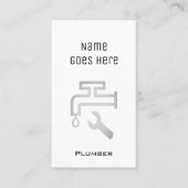 "必要な"鉛管工の名刺 名刺 (正面)