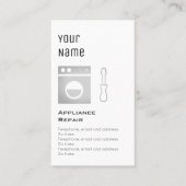 "必要な"電気器具修理正札 名刺 (正面)