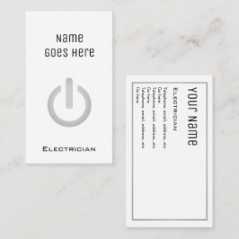 "必要な"電気技師の名刺 名刺