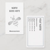 "必要な"養蜂家の名刺 名刺 (正面/裏面)