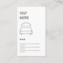 "必要な" B&Bの正札 名刺