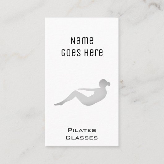 "必要な" Pilatesの名刺 名刺 (正面)