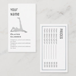 "必要な" Pilatesの正札 名刺