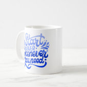 必要に応じて立ち直る コーヒーマグカップ (正面左)