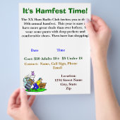 必要に応じてHamfest Flyers カスタマイズの両面 チラシ (手)