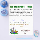 必要に応じてHamfest Flyers カスタマイズの両面 チラシ (シングル)