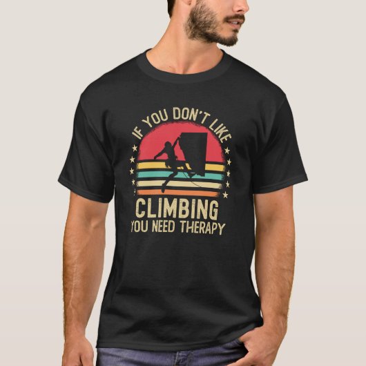 必要もしな登山が好きじゃない Tシャツ (正面)