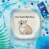 必要スナックライトモースクエア紙プレート ペーパープレート (パーティー)