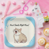 必要スナックライトモースクエア紙プレート ペーパープレート (パーティー)