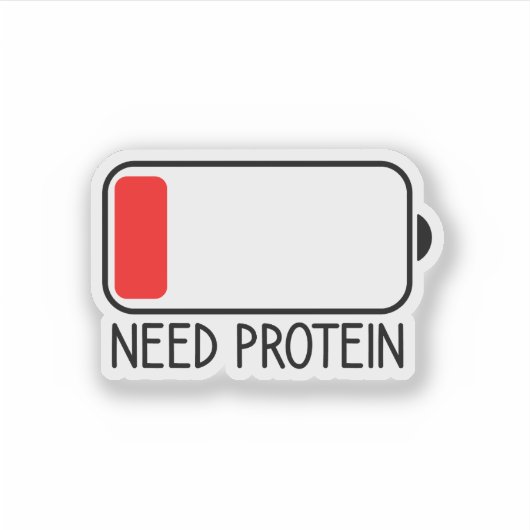 必要タンパク質、おもしろいジムラッやる気を起こさせるト シール (正面)