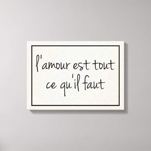 必要フランスのなのはLove Canvas Print キャンバスプリント (正面)