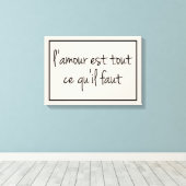 必要フランスのなのはLove Canvas Print キャンバスプリント (インサイチュ (ウッドフロア))