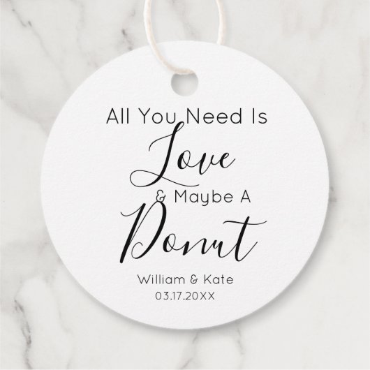 必要モダンなのはラブドーナツ結婚治療 フェイバータグ (裏面)