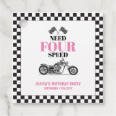 必要四速ピンクヘビーバイクフォー誕生日 フェイバータグ (正面)