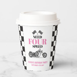 必要四速ピンクヘビーバイクフォー誕生日 紙コップ