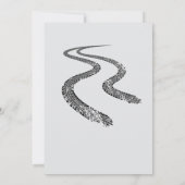 必要四速フェスティバルピンクレースカー誕生日 招待状 (裏面)