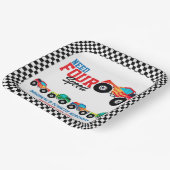 必要四速モンスタートラック誕生日 ペーパープレート (傾斜あり)