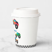 必要四速モンスタートラック誕生日 紙コップ (左)