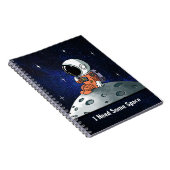 必要宇宙、宇宙飛行士、スペースマン、カスタム ノートブック (右側)