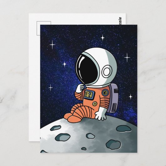 必要宇宙、宇宙飛行士、スペースマン ポストカード (正面/裏面)