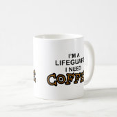 必要性のコーヒー-ライフガード コーヒーマグカップ (正面右)