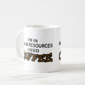 必要性のコーヒー-人的資源 コーヒーマグカップ (正面左)