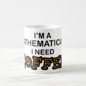 必要性のコーヒー-数学者 コーヒーマグカップ (中央)