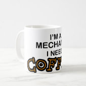 必要性のコーヒー-整備士 コーヒーマグカップ (正面左)