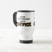 必要性のコーヒー-電気技師 トラベルマグ (正面左)