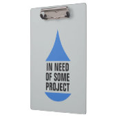 必要性のプロジェクトの文体的で青い低下 クリップボード (左)