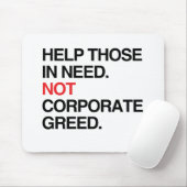 必要性CORPORAGEの貪欲のそれらを- .PNG救済して下さい マウスパッド (マウス)