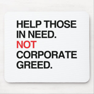 必要性CORPORAGEの貪欲のそれらを- .PNG救済して下さい マウスパッド