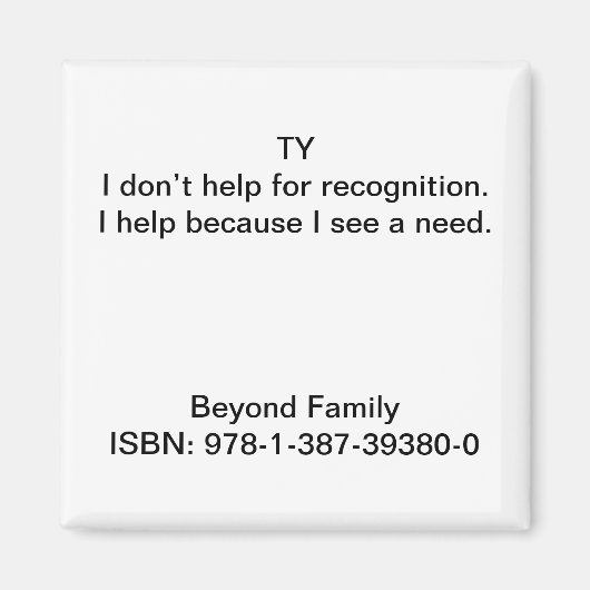 必要救済があるから。 マグネット (正面)