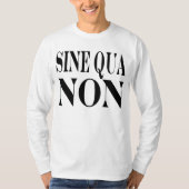 必要条件の有名なラテン系の引用文: 住む単語 Tシャツ (正面)