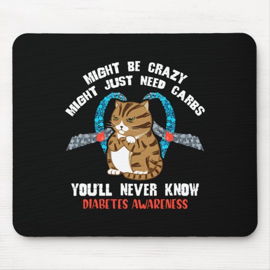 必要熱狂するな炭水化物が必要かもしれない マウスパッド (正面)