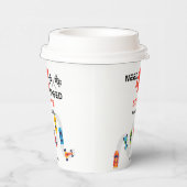 必要4スピードモーターカーレーシングボーイフォー誕生日 紙コップ (右)