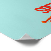 必要4速レーサー4番目の誕生日パーティー ポスター (角)