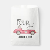 必要FOURスピードレッドレースカー4th誕生日 フェイバーバッグ (正面)
