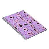 必需品のコスメティックロゴパターン ノートブック (右側)