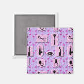 必需品のコスメティックロゴパターン マグネット (正面/裏面)