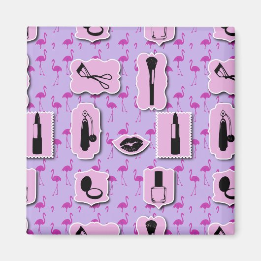 必需品のコスメティックロゴパターン マグネット (正面)