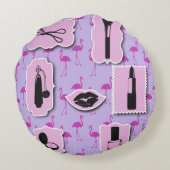 必需品のコスメティックロゴパターン ラウンドクッション (裏面)