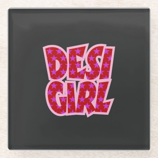 必需品ボリウッドインスパイアギフト ガラスコースター (正面)